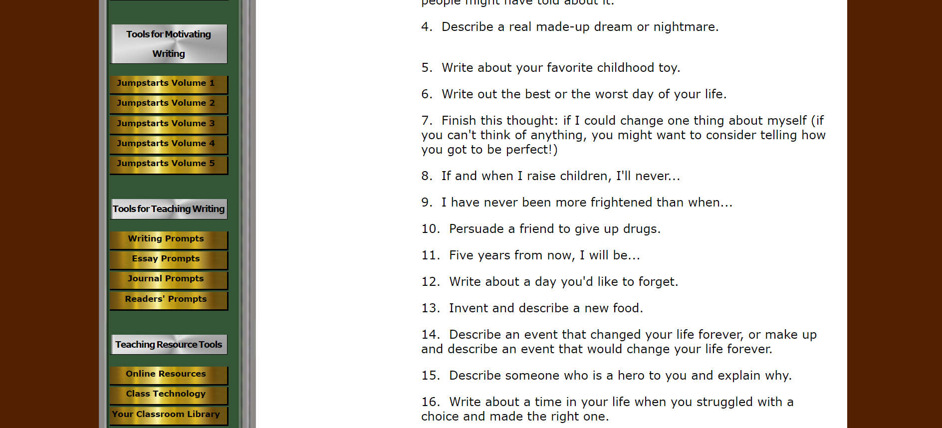  C ng C Nh ng Website Cung C p Journal Writing Prompts M u C u H i 